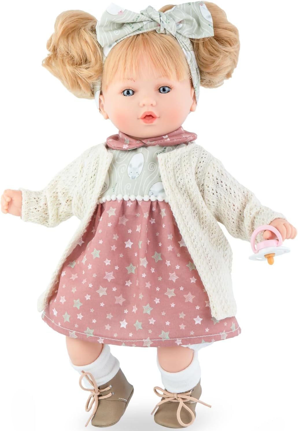 Кукла испанская виниловая Alina Petite Winterв Marina & Pau с повязкой в коробке 40 см