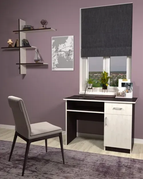 Стол письменный Kontinent СП-1 No10 110х55х76 см Венге Магия/Дуб Шамони Светлый (50500149) - фото 1 Стол письменный Kontinent СП-1 No10 110х55х76 см Венге Магия/Дуб Шамони Светлый (50500149) - фото 1