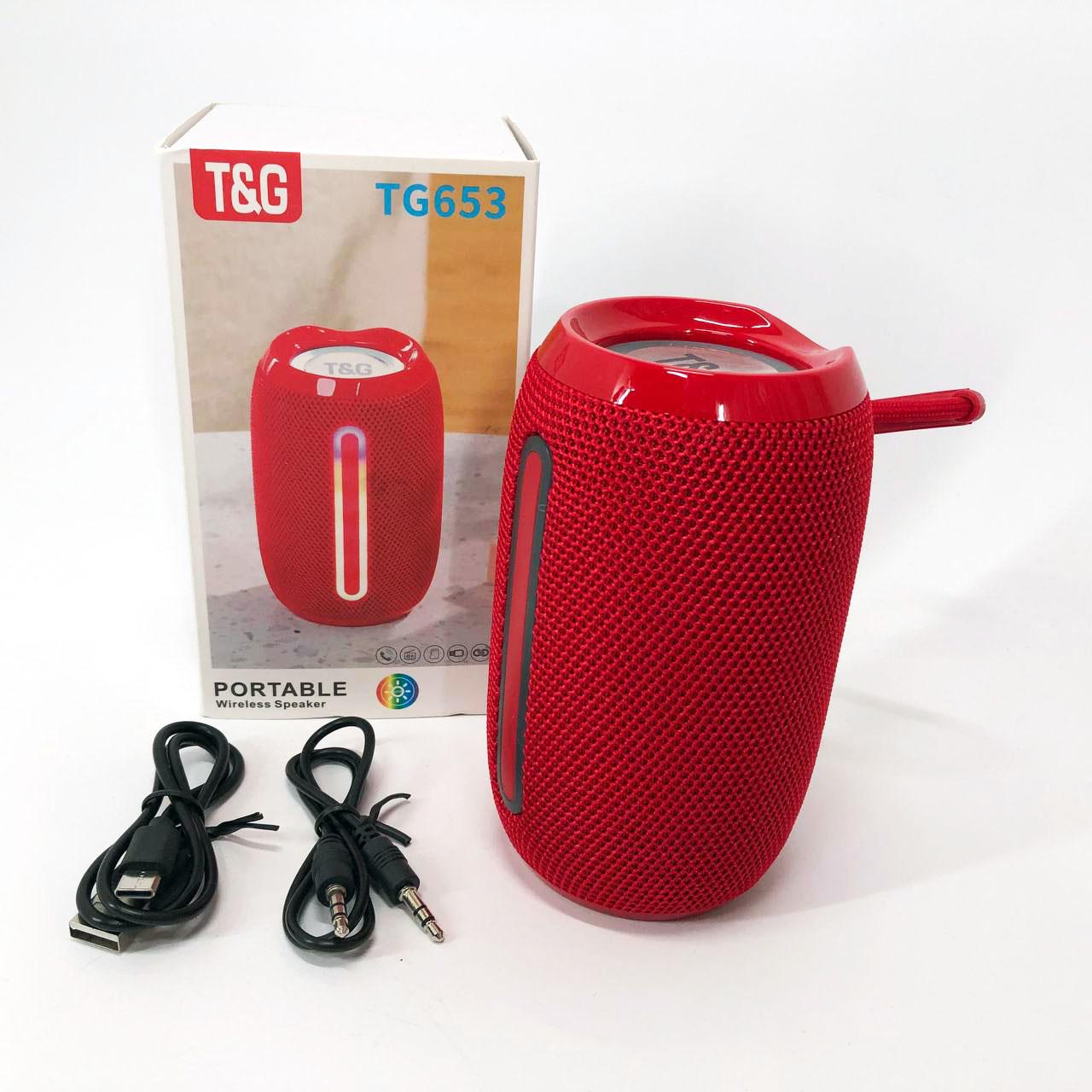 Портативна колонка Bluetooth TG653 USB з ремінцем Червоний - фото 10 Портативна колонка Bluetooth TG653 USB з ремінцем Червоний - фото 10