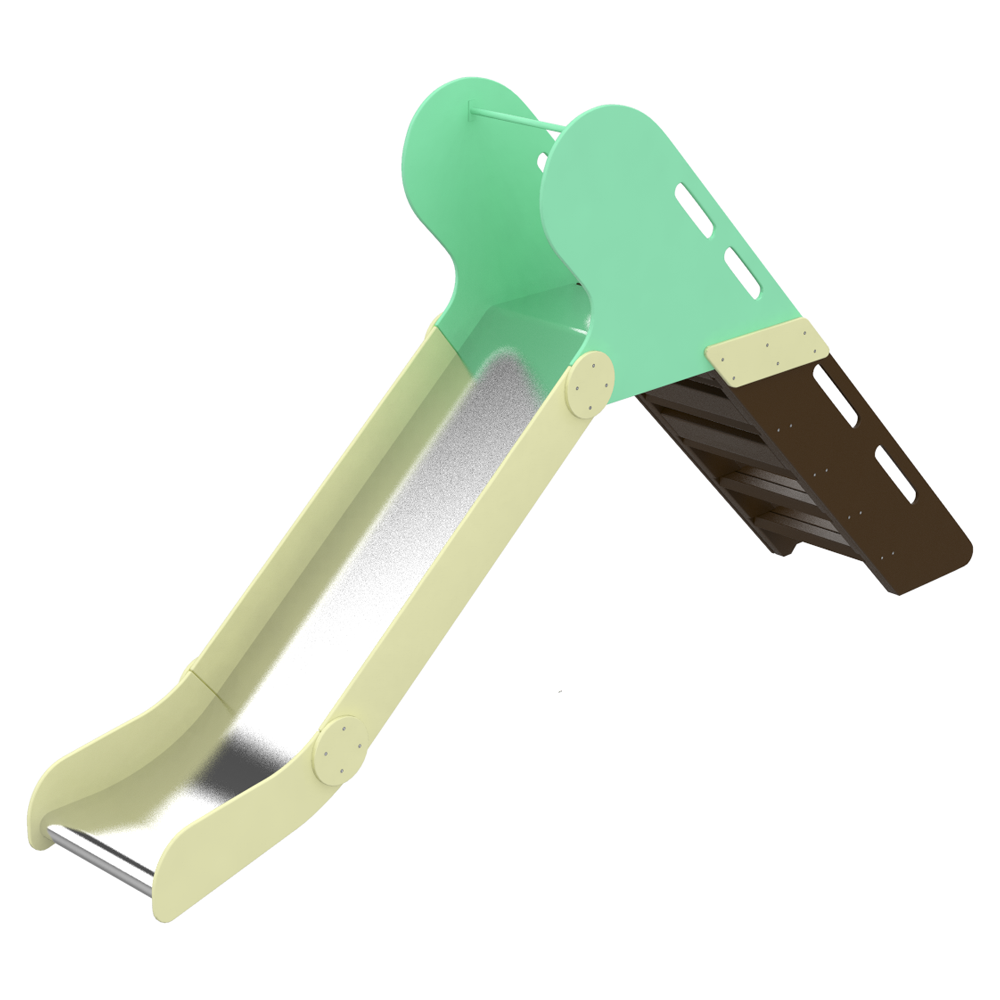 Детская горка уличная Kidigo Кошка 350х64х190 см Разноцветный (1127670952)