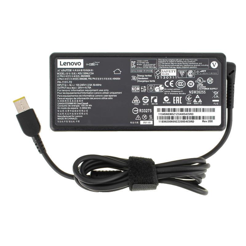 Блок питания для ноутбука Lenovo ThinkPad P1 2nd Gen 20V 6,75A 135W Square (217173)