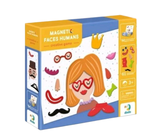 Настольная игра магнитная DoDo Mon Puzzle Лицо 62 детали (113137)