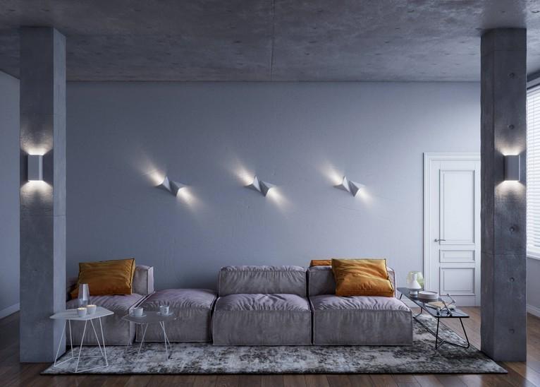 Cвітильник настінний Iterna DELTA GU10 Білий (LM109) - фото 6