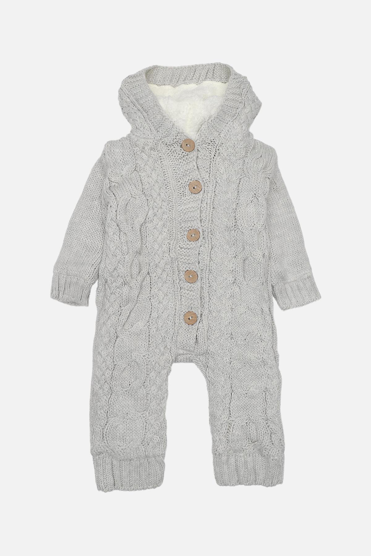 Комбинезон утепленный для мальчика цвет серый 74 ЦБ-00285512 Комбинезон утепленный для мальчика цвет серый 74 ЦБ-00285512