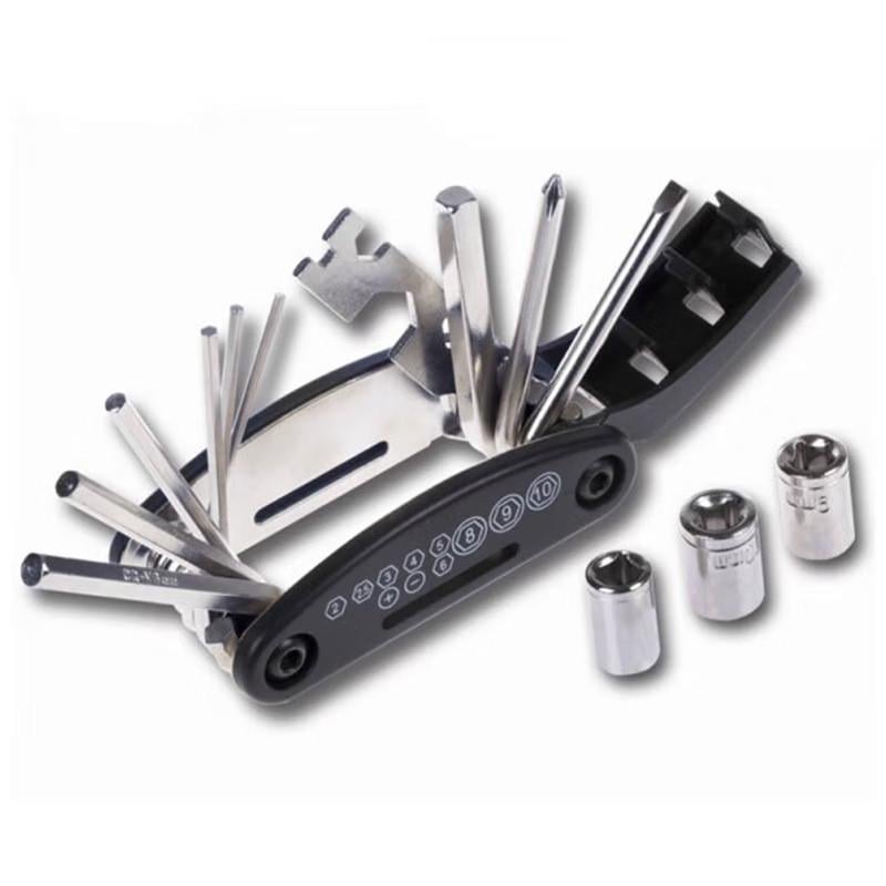 Мультитул нержавіюча сталь універсальний Чорний Мультитул нержавіюча сталь універсальний Чорний