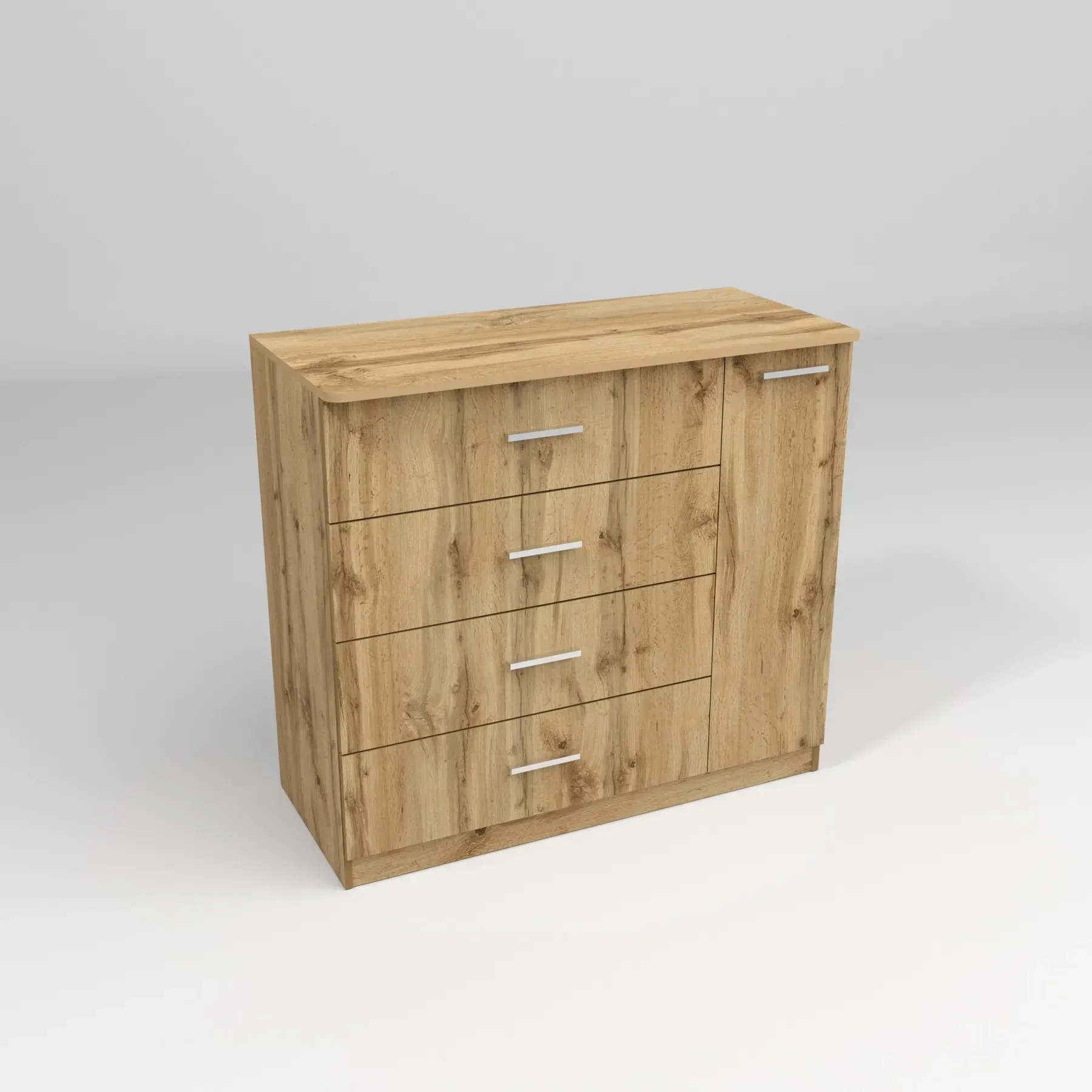 Комод Kontinent Сабріна №2 110х50х100 см Дуб Аппалачі (51952267) - фото 2 Комод Kontinent Сабріна №2 110х50х100 см Дуб Аппалачі (51952267) - фото 2