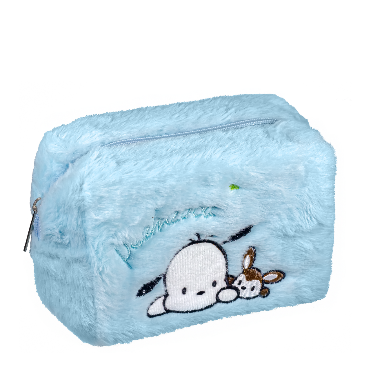 Косметичка меховая с вышивкой Аниме Голубой (23940833)