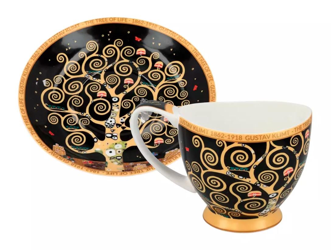 Чашка фарфоровая с блюдцем Carmani Г. Климт Дерево жизни 350 мл (532-3053) - фото 5 Чашка фарфоровая с блюдцем Carmani Г. Климт Дерево жизни 350 мл (532-3053) - фото 5
