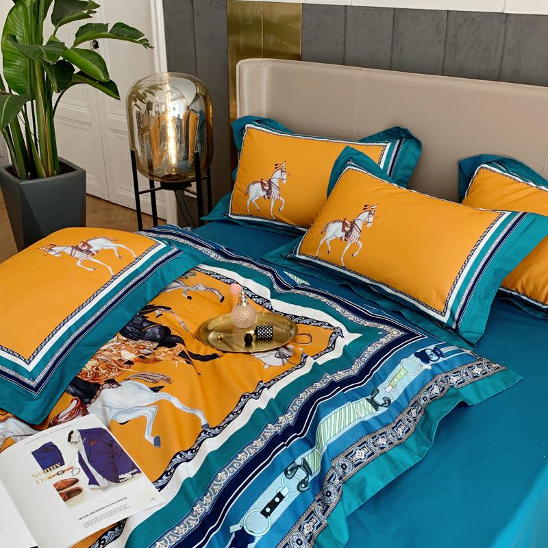 Комплект постільної білизни Кінь довговолокниста бавовна Євро - фото 5 Комплект постільної білизни Кінь довговолокниста бавовна Євро - фото 5