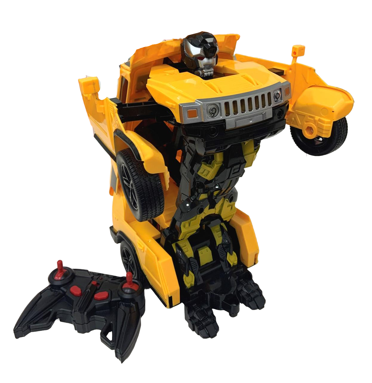 Интерактивная игрушка Warrior Hummer машинка трансформер свет и звук Желтый (6df87a87)