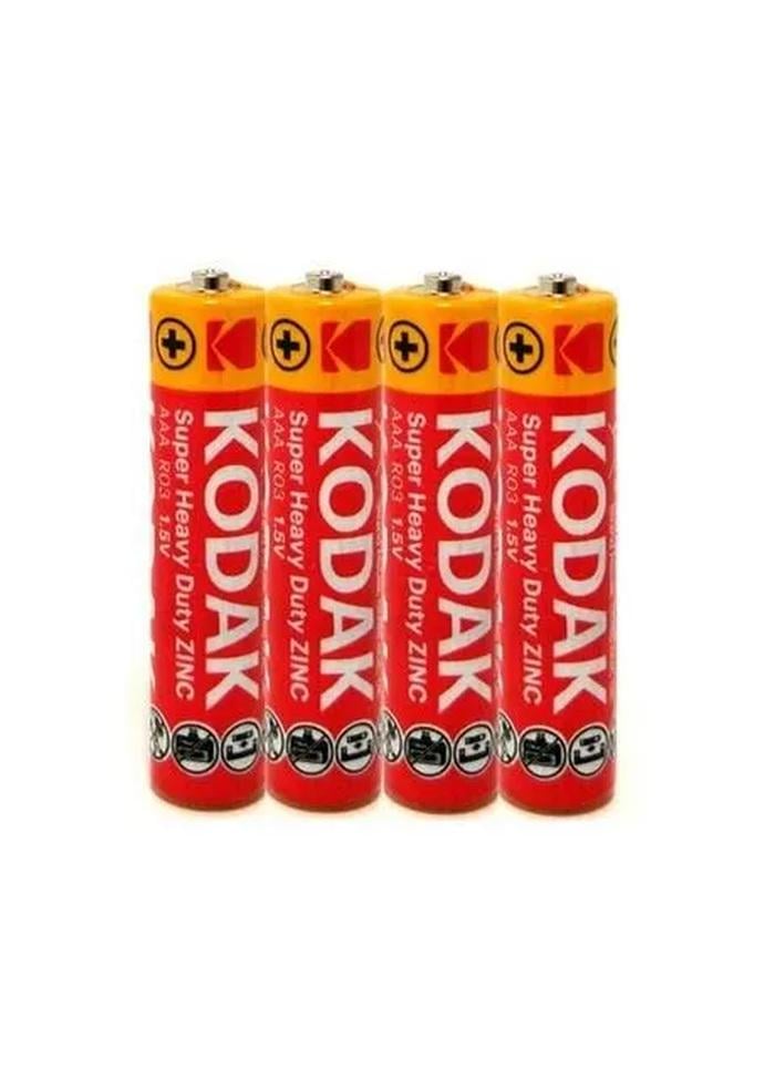 Батарейки сольові Kodak R03/AAA 1,5 В запайка 4 шт. (50887930411718) Батарейки сольові Kodak R03/AAA 1,5 В запайка 4 шт. (50887930411718)