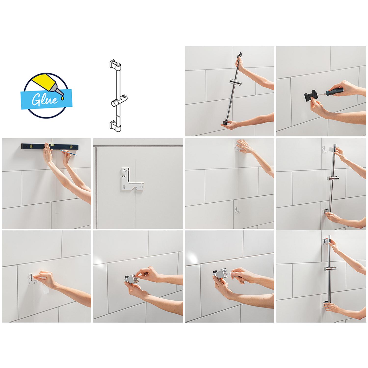 Душовий комплект із штангою Grohe QuickFix Vitalio Comfort 26398001 CV034501 Хром (233443) - фото 10