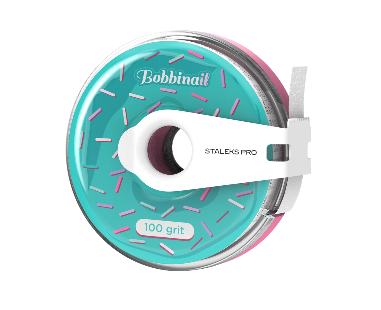 Файл-стрічка змінний у котушці Staleks Pro Bobbinail з кліпсою пончик 100 grit (2335689856)