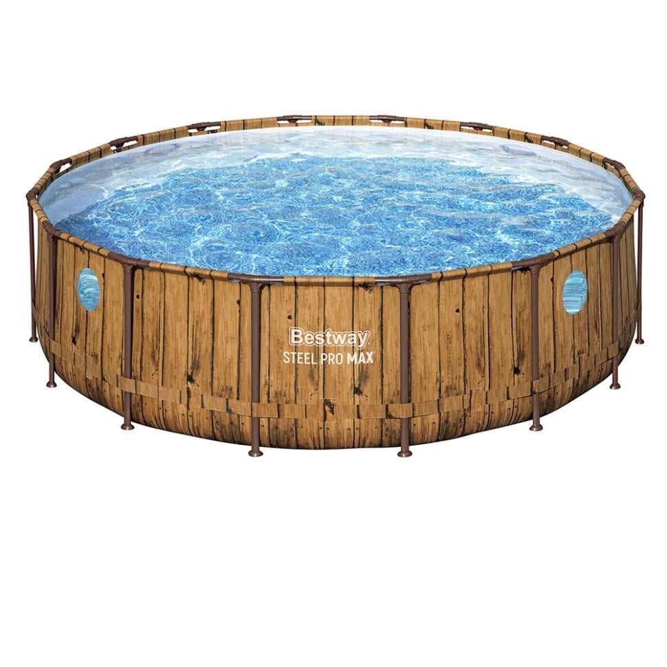Бассейн каркасный Bestway 488х122 см 19480 л Коричневый (BL-123-B-91)