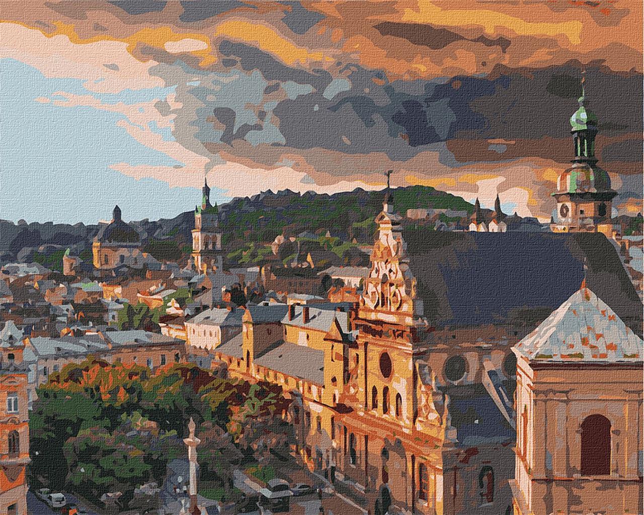 Картина по номерам Идейка Уютный Львов KHO3595 холст на подрамнике 40x50 см (1528456363)