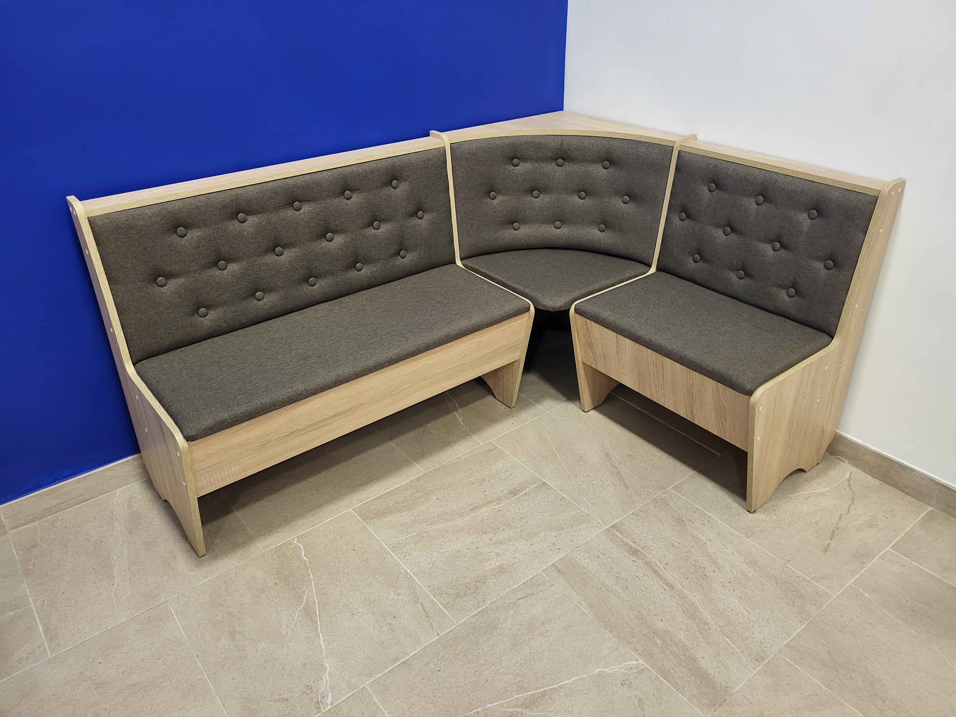 Кухонный уголок Семейный 113,5х153,5 см Дуб Сонома/Дорандо (K-DS-D)