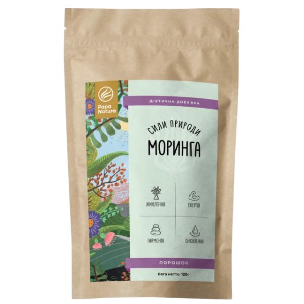 Натуральная добавка PapaNature Moringa oleifera Моринга порошок 120 г/60 порций (23713003) Натуральная добавка PapaNature Moringa oleifera Моринга порошок 120 г/60 порций (23713003)