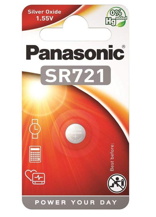 Батарейка серебряно-цинковая Panasonic SR721 55 mAh 1 шт. (SR-721EL/1B)