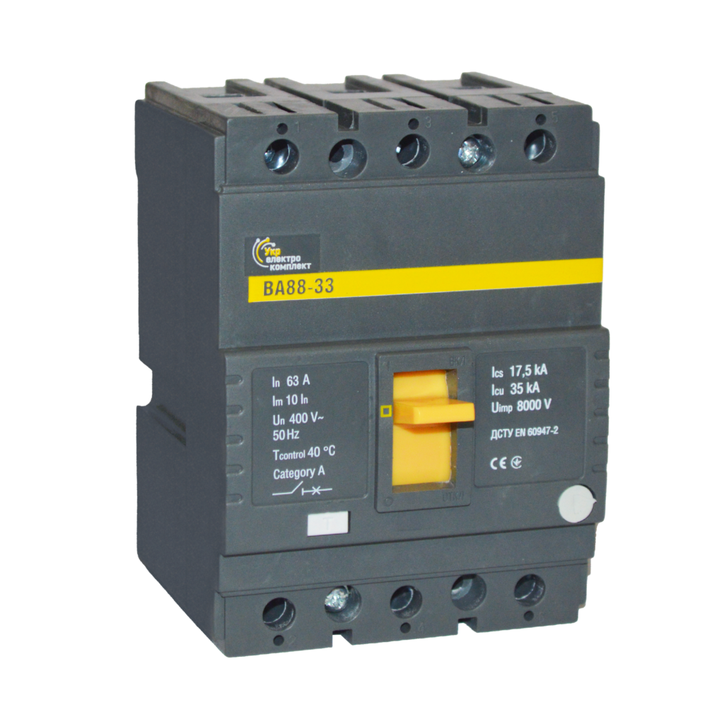 Выключатель автоматический УEK ВА88-33 3P 63A 35кА (SVA20-3-0063-U)