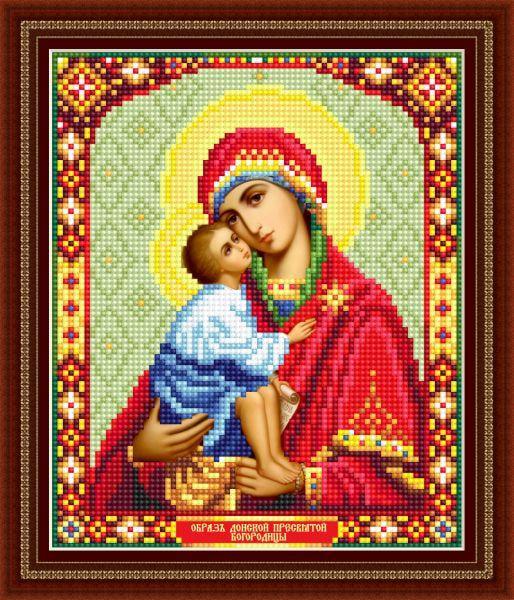 Алмазна вишивка Володимирська Ікона Божої Матері Донська викладка 5D 23x30 см (1558567398)