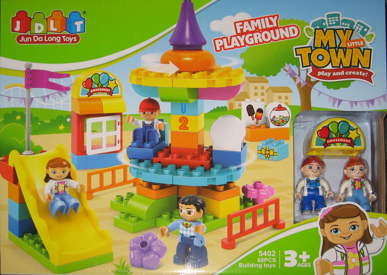 Конструктор JDLT 5402 Игровая площадка 68 деталей в коробке