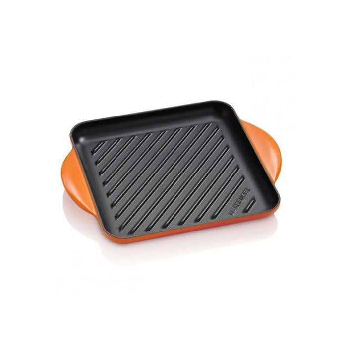 Сковорода-гриль Le Creuset Квадрат 24 см чавун/емальована сталь Помаранчевий (2598446)
