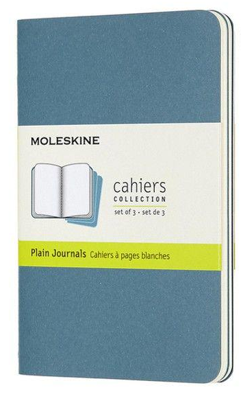 Набір блокнотів Moleskine Cahier маленьких 3 шт. Блакитний (CH013B44) - фото 1