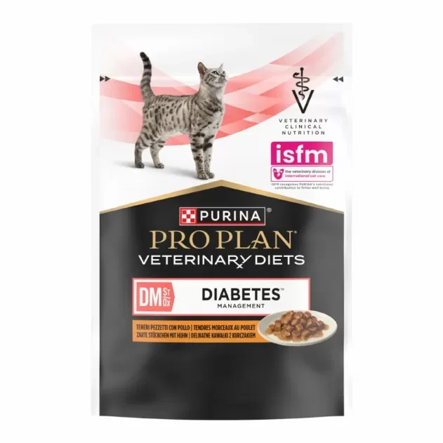 Вологий корм для котів Pro Plan Veterinary Diets Diabetes Managment pouch 85 г (8445290093493) Вологий корм для котів Pro Plan Veterinary Diets Diabetes Managment pouch 85 г (8445290093493)
