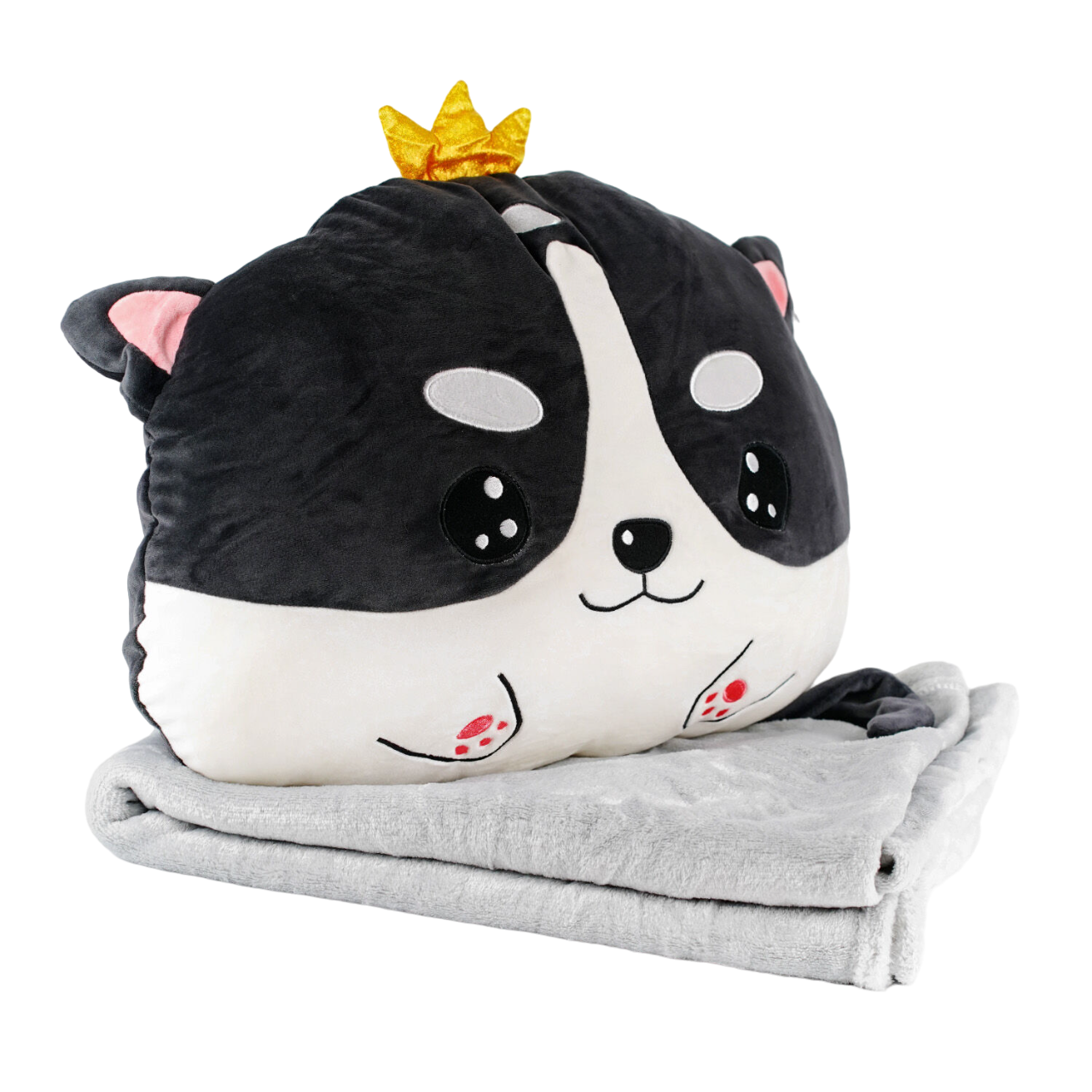 Мягкая игрушка Wenyi Кошечка одеяло 104х175 см/игрушка 32 см Разноцветный (126482)