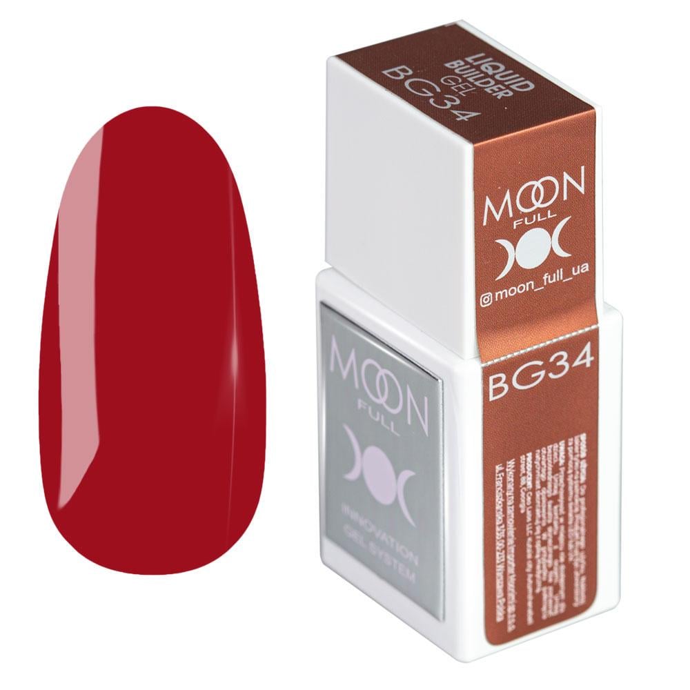 Гель для наращивания моделирующий Moon Full Liquid Builder Gel №BG34 15 мл