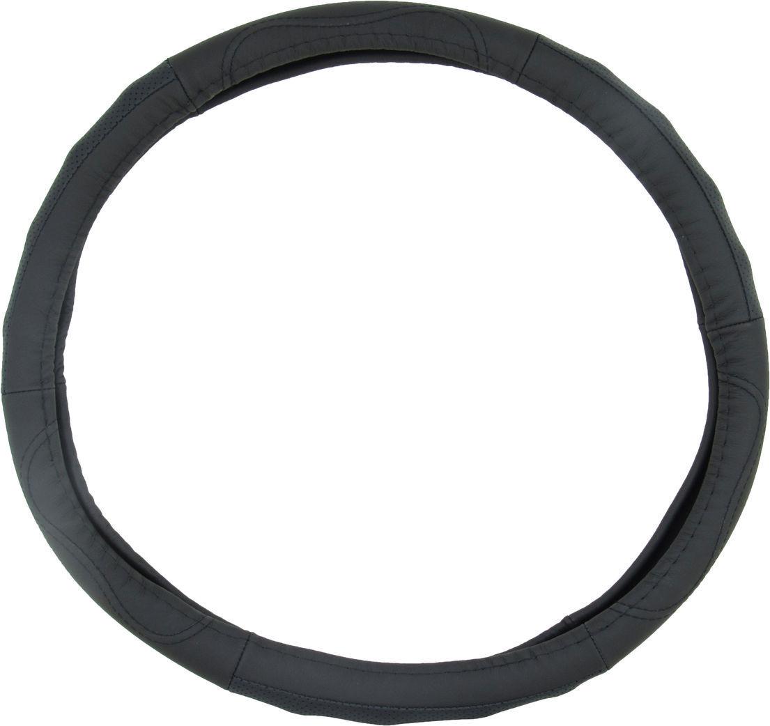 Чехол на руль CarLife XXL 43-45 см перфорированный Черный (0301324) Чехол на руль CarLife XXL 43-45 см перфорированный Черный (0301324)