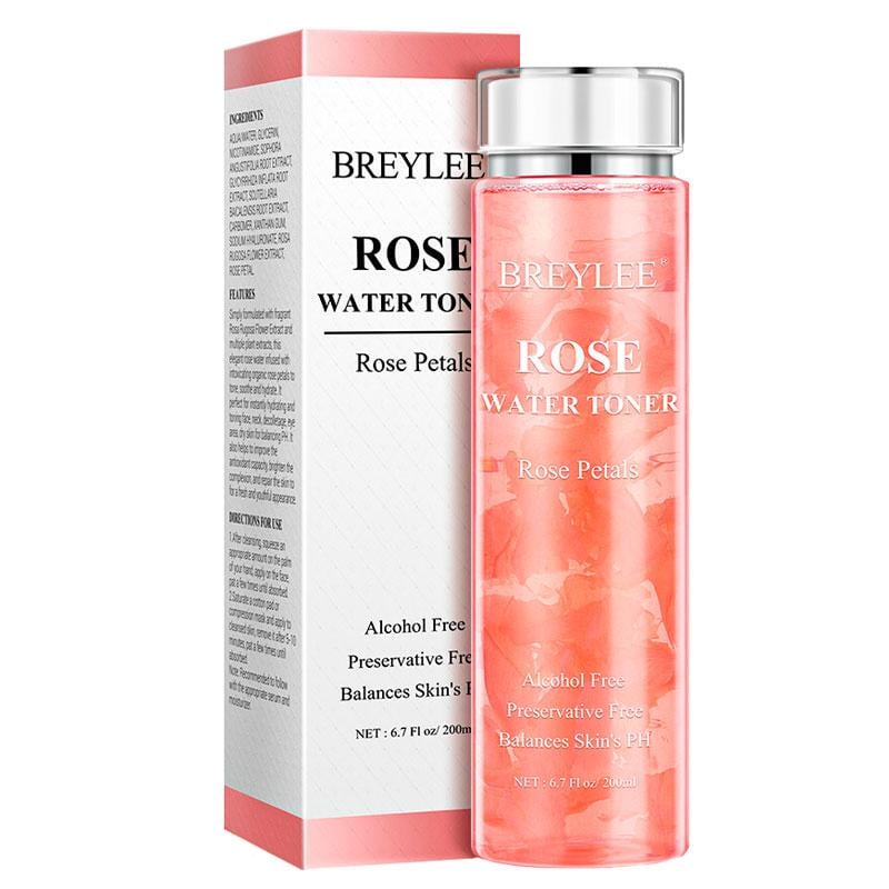 Тонер с лепестками роз BREYLEE Rose Water Toner 200 мл (1660788960)