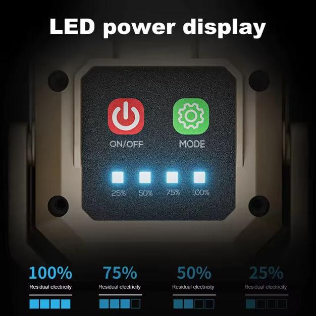 Лампа светодиодная водонепроницаемая инспекционная с магнитным основанием Черный (30375262) - фото 2 Лампа светодиодная водонепроницаемая инспекционная с магнитным основанием Черный (30375262) - фото 2