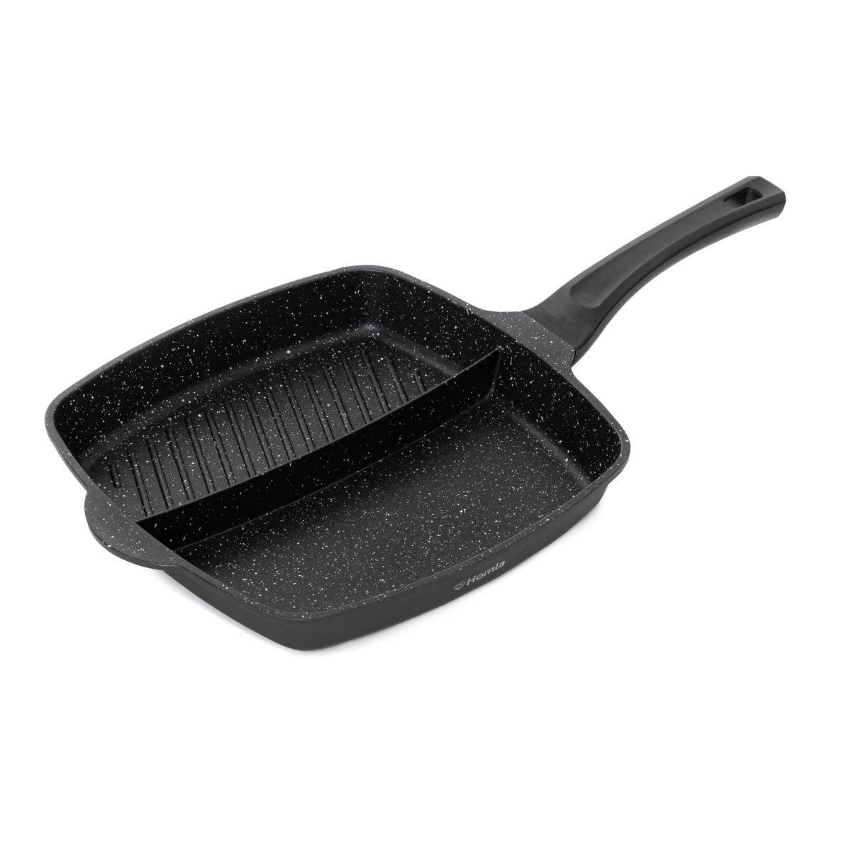 Сковорода гриль Homla LUCASO 28х4 см Черный (213363)