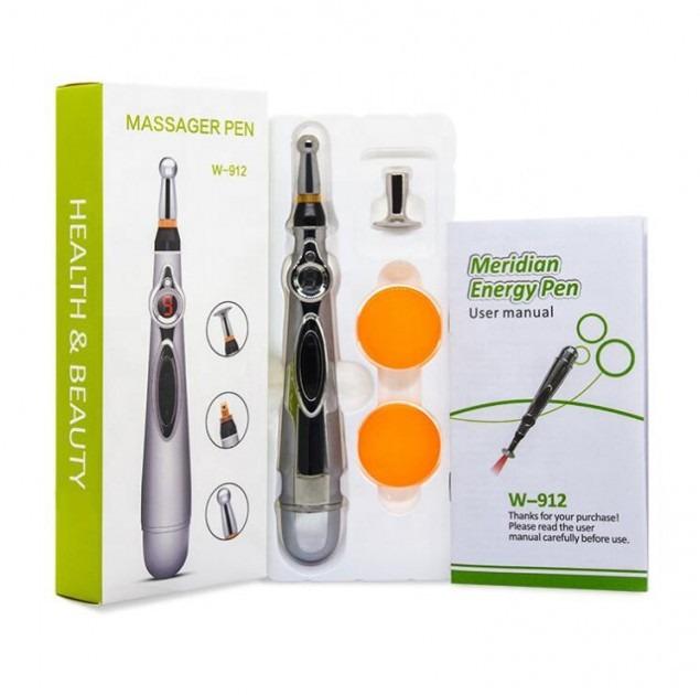Масажер для тіла Massage Pen W-912 3в1 електричний ручний (W-912) - фото 4