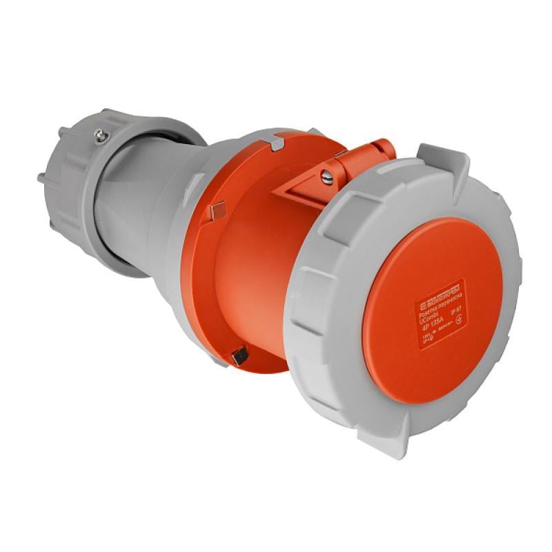 Розетка переносная АСКО-УКРЕМ полиамид серии UСombi 4P 3Р+ РЕ 125A IP 67 (A0080010128)