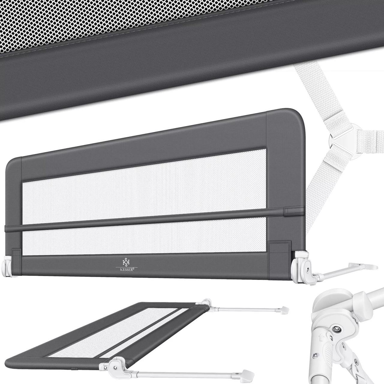 Ограждение детской кровати KESSER 200 см Темно-серый - фото 2