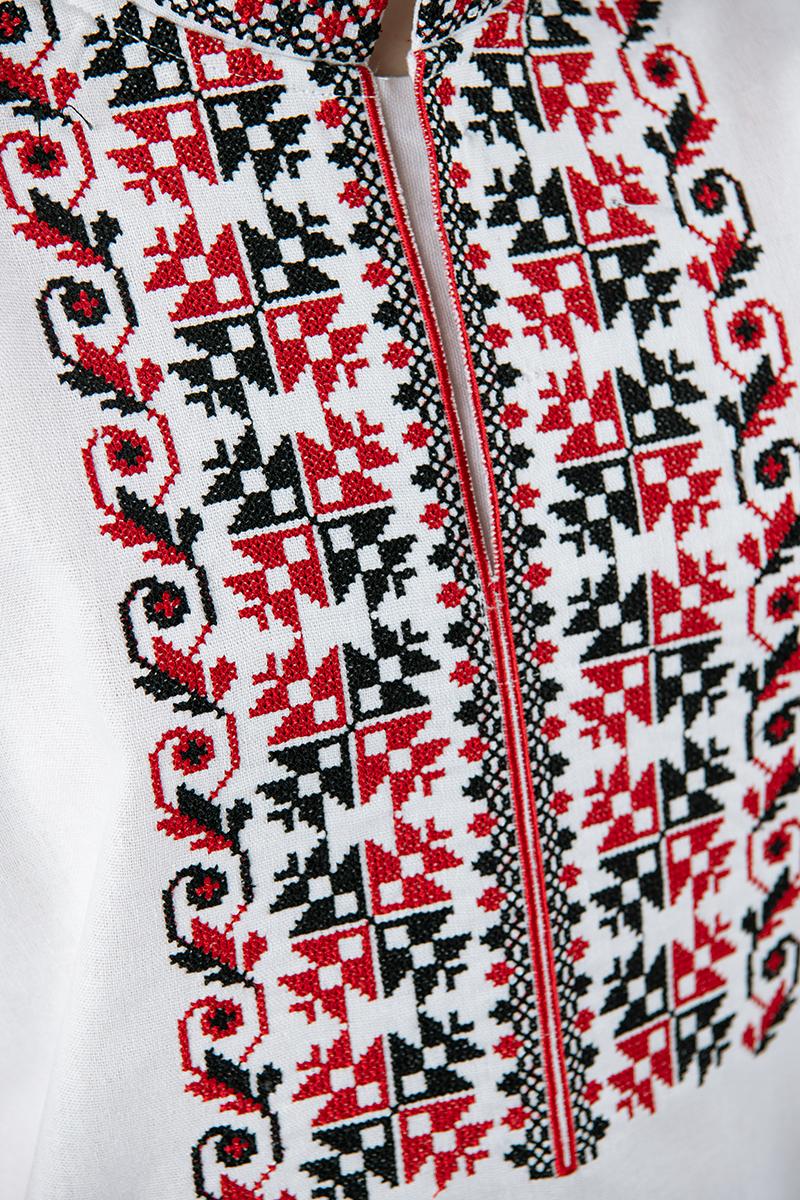 Вышиванка для мальчика из льна с коротким рукавом 158 см (2564289592) - фото 2 Вышиванка для мальчика из льна с коротким рукавом 158 см (2564289592) - фото 2