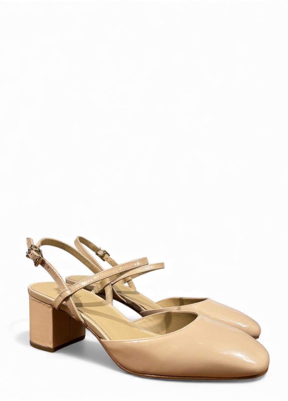 Туфли женские Giada Sling Pump Patent Leather р. 37,5 US 7M 24 см Бежевый (40s3gdmp3a)