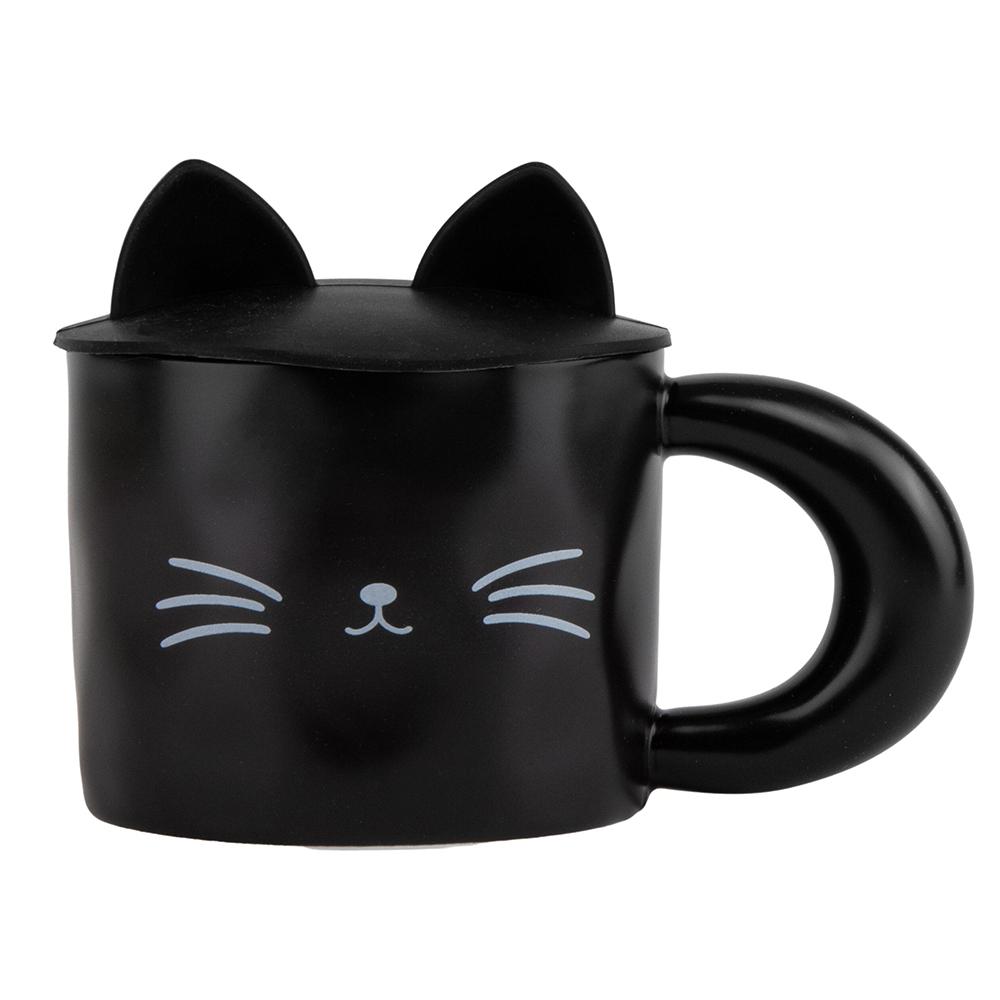 Кухоль керамічний Elisey Мяу 300 мл Чорний (9028-011)