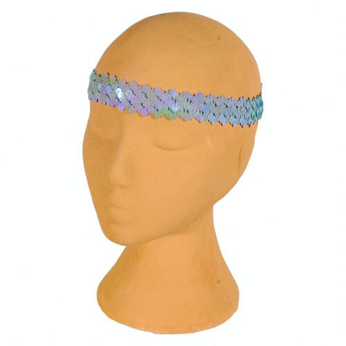 Резинка на голову в паетках Seta Decor 11-356L-BL