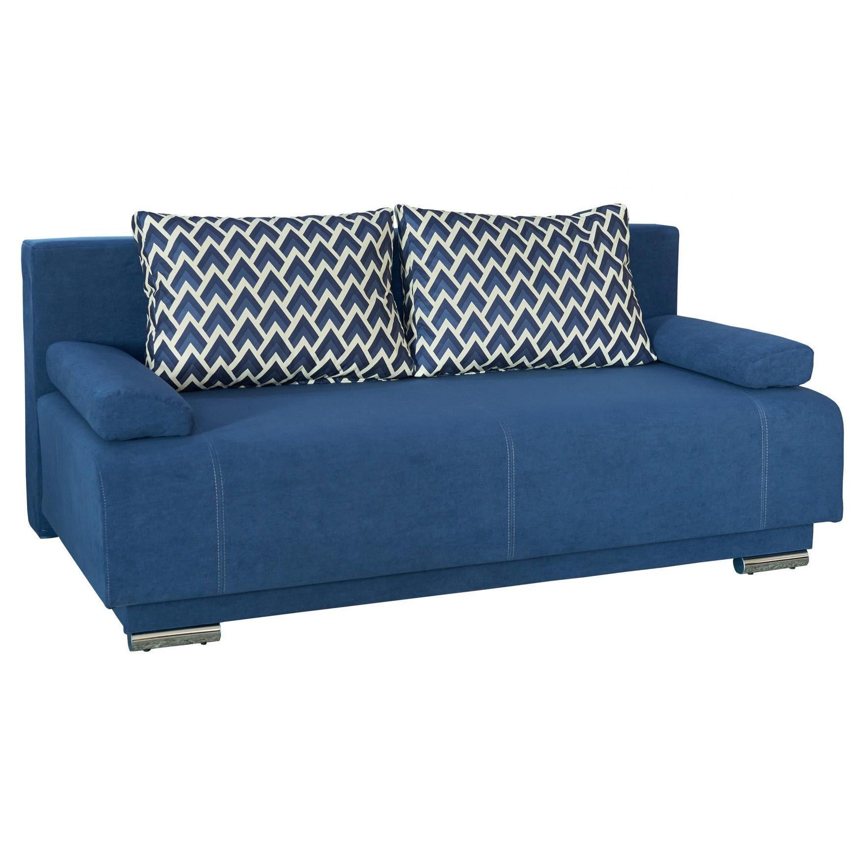 Диван раскладной Мебель-Сервис Веста Люкс еврокнижка ДСП/металл ткань Симпл Синий