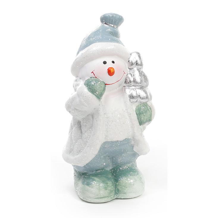 Елочное украшение BonaDi Снеговик с елочкой (818-092)