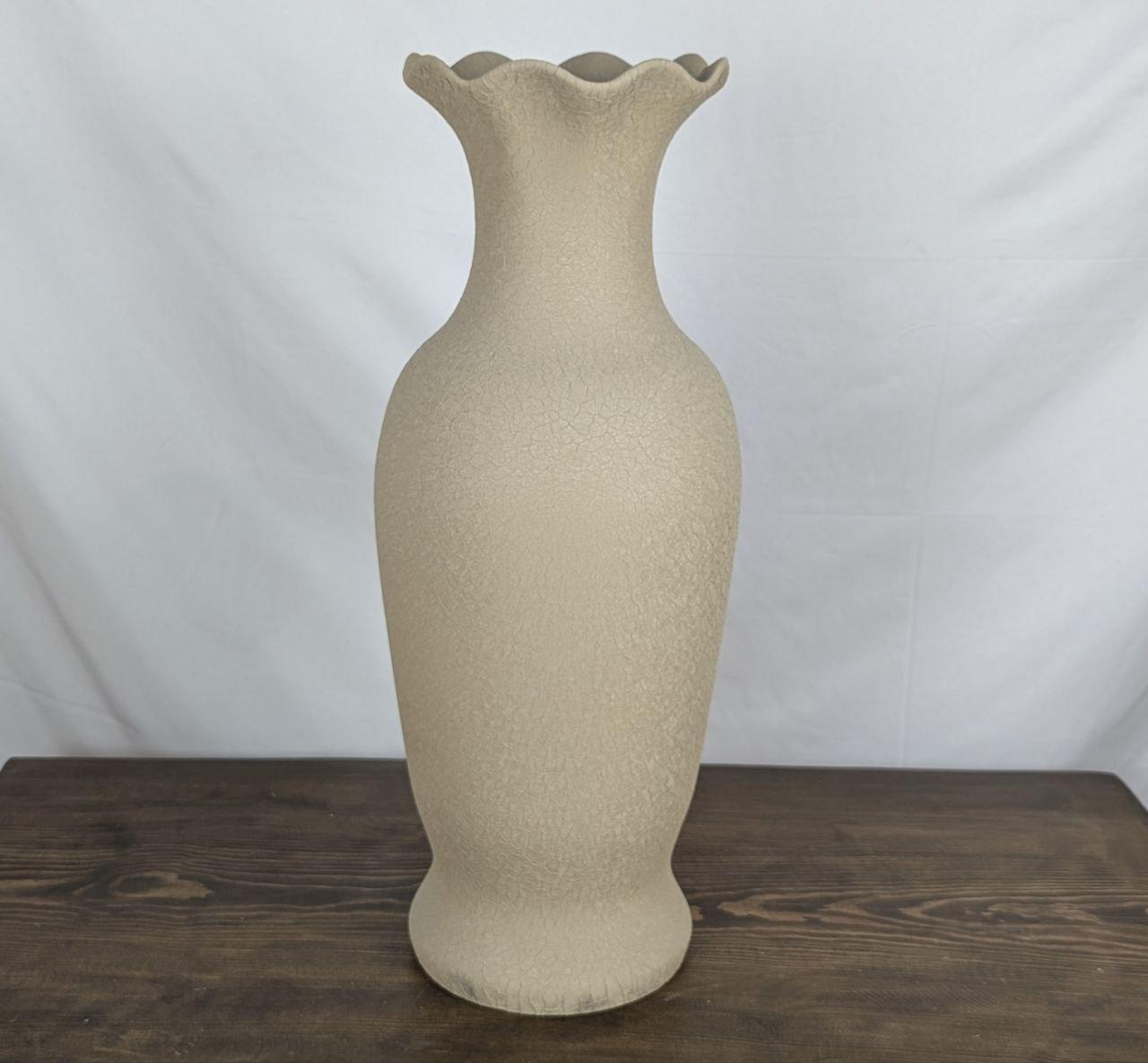 Ваза Nana Ceramics напольная высокая Елена шелк Бежевый