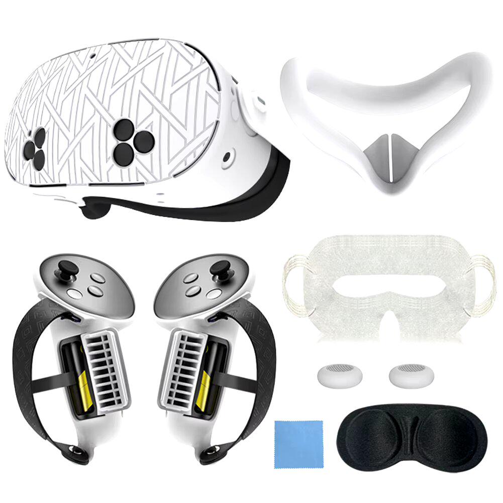 Защитный набор 7в1 для Meta Quest 3S White (ACS-ZN71MQ3Swh)