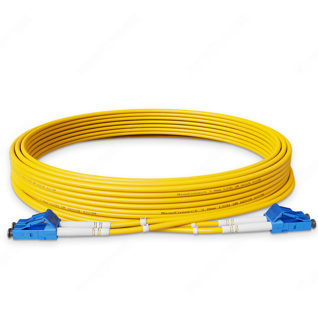 Патч-корд оптический LC/UPC-LC/UPC LSZH Singlemode G.657.А2 SM Flex/Duplex 2 мм 10 м Желтый (2563285645)