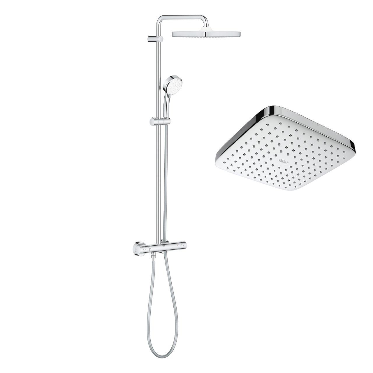 Душова система з термостатом Grohe Tempesta Cosmopolitan System 250 Cubе (26689000)