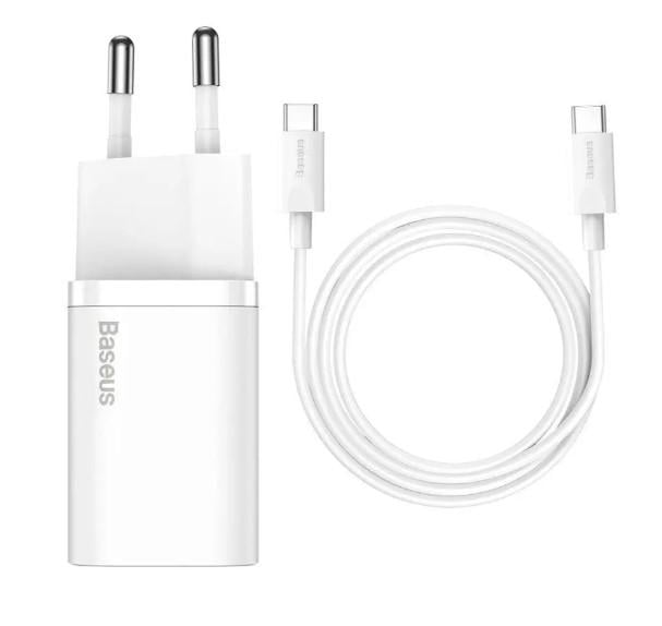Зарядное устройство для Baseus Super Si Quick Charger 25W/кабель Type-C to Type-C (AWN-00215)