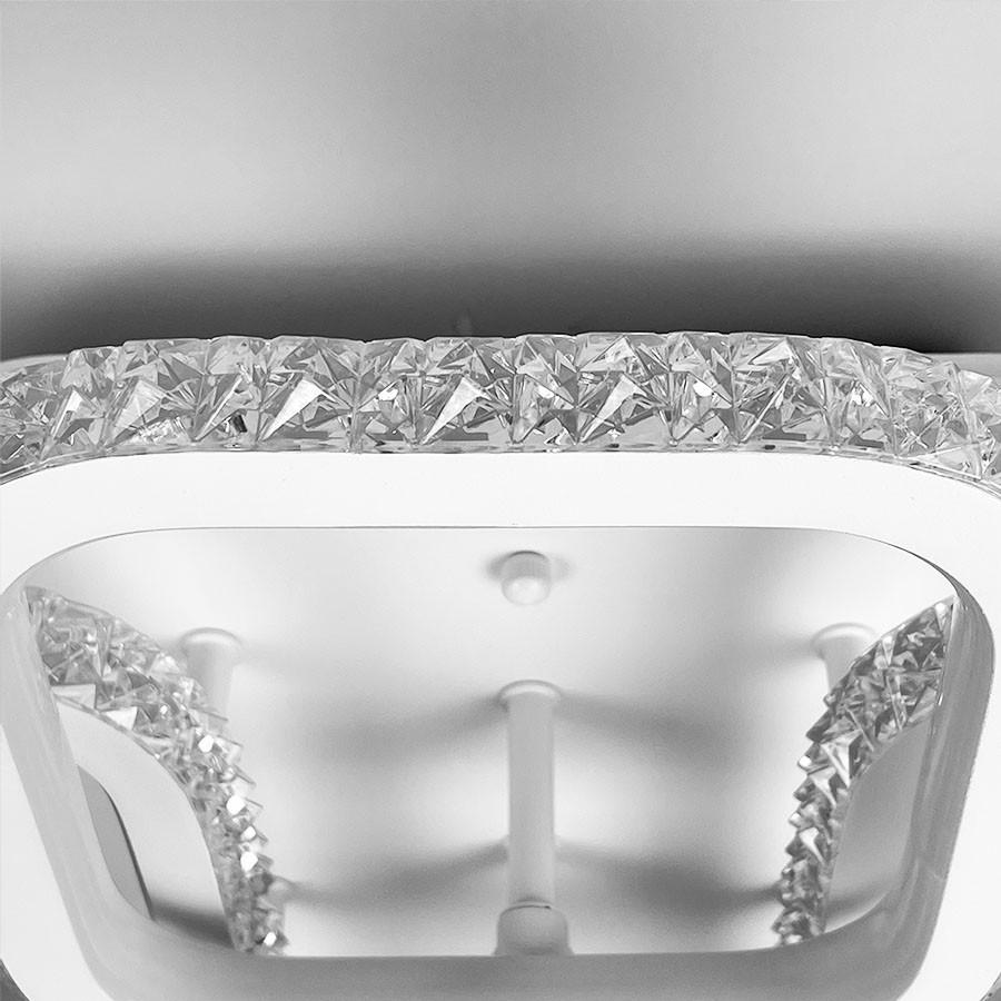 Люстра светодиодная с RGB подсветкой Белый (A 77074/2+2 RGB WT) - фото 7