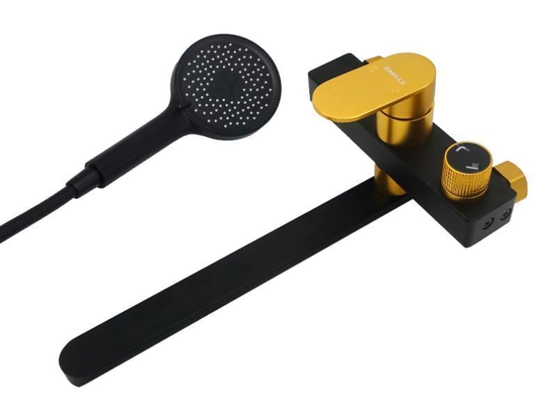 Смеситель для ванны MILLZ MRS-AL-F10 1/10 Black&Gold (ТР-00027525) Смеситель для ванны MILLZ MRS-AL-F10 1/10 Black&Gold (ТР-00027525)